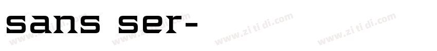 sans ser字体转换